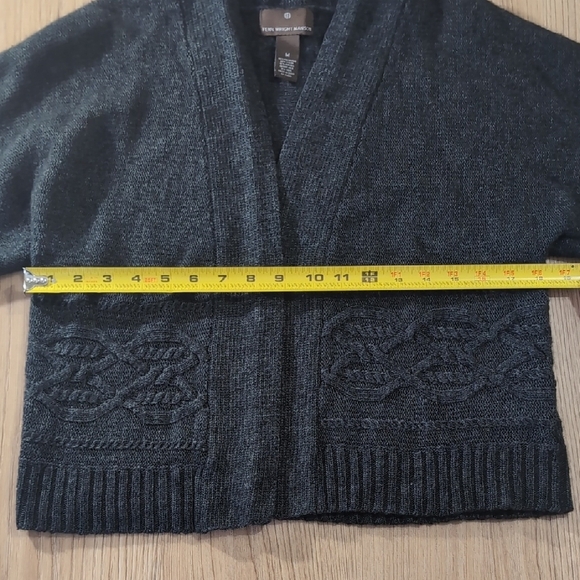Fenn Wright Manson Gray Cardigan Sweater Chunky Knit - Picture 4 of 7